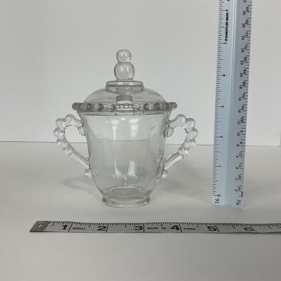 -173- GLASSWARE | Candlewick Imperial Glass Co. | Lidded Sugar & Shakers