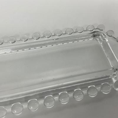 -174- GLASSWARE | Candlewick Imperial Glass Co. | Covered Butter Dish & Salt And Pepper Shakers