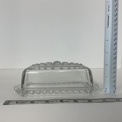 -174- GLASSWARE | Candlewick Imperial Glass Co. | Covered Butter Dish & Salt And Pepper Shakers