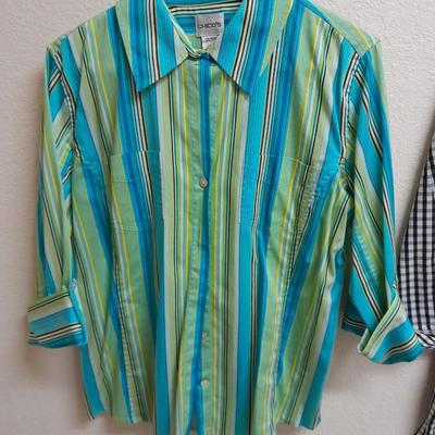 Women's Shirt tops mid / long sleeve size L & XL Croft & Barrow, Chico's, Allison Saley and more