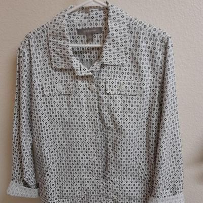 Women's Shirt tops mid / long sleeve size L & XL Croft & Barrow, Chico's, Allison Saley and more