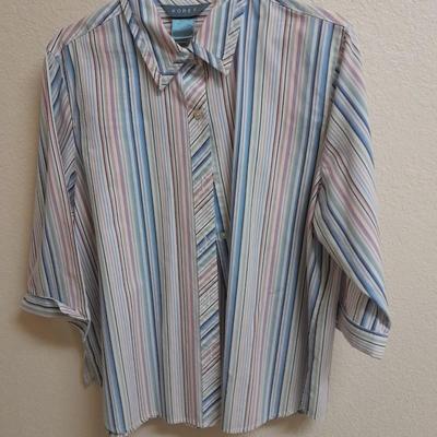 Women's Shirt tops mid / long sleeve size L & XL Croft & Barrow, Chico's, Allison Saley and more