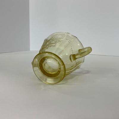 -175- GLASSWARE | Amber Madrid Federal Glass Co. | Sugar Dish