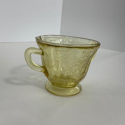 -175- GLASSWARE | Amber Madrid Federal Glass Co. | Sugar Dish
