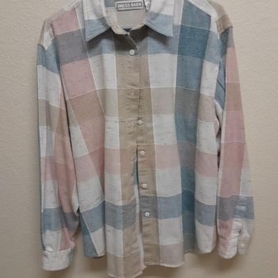 Women's tops long sleeve with jacket L & XL Eddie Bauer, Koret City Blues, Cabin Creek and more