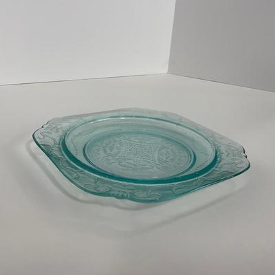 -177- GLASSWARE | Blue Madrid Federal Glass Co. | Plate