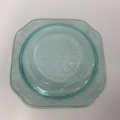 -177- GLASSWARE | Blue Madrid Federal Glass Co. | Plate