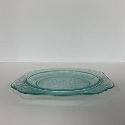 -177- GLASSWARE | Blue Madrid Federal Glass Co. | Plate