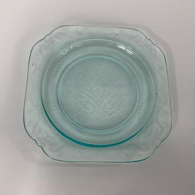 -177- GLASSWARE | Blue Madrid Federal Glass Co. | Plate
