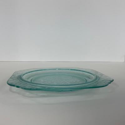 -177- GLASSWARE | Blue Madrid Federal Glass Co. | Plate