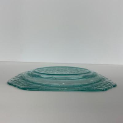 -177- GLASSWARE | Blue Madrid Federal Glass Co. | Plate