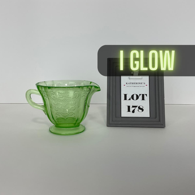 -178- URANIUM | Green Madrid Federal Glass Co. | Creamer