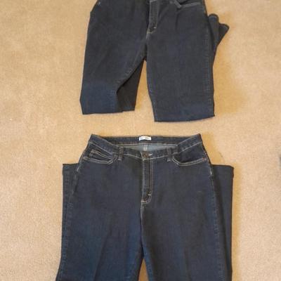 Two pair of Women's Jeans size 12 Long and Lee 14 Long