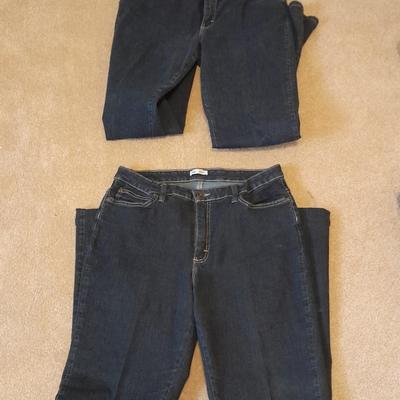 Two pair of Women's Jeans size 12 Long and Lee 14 Long