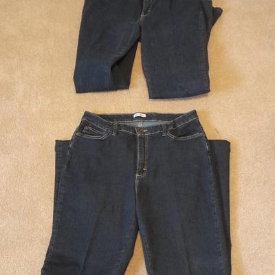 Two pair of Women's Jeans size 12 Long and Lee 14 Long