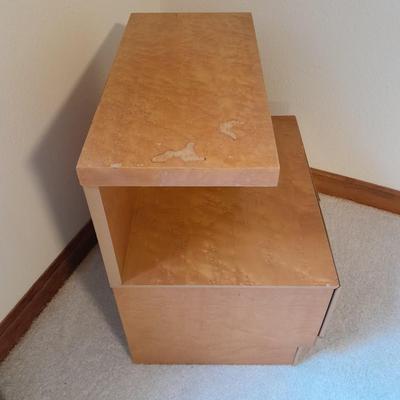 Mid Century Modern one drawer Nightstand with lamp