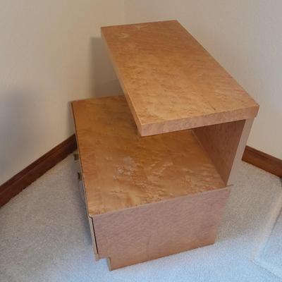 Mid Century Modern one drawer Nightstand with lamp
