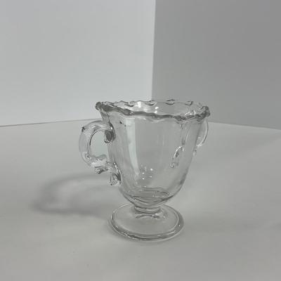 -181- GLASSWARE | Century Fostoria Glass Co. | Creamer, Sugar & Tray