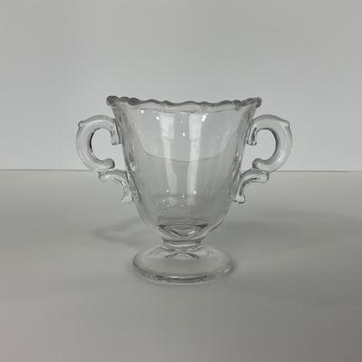 -181- GLASSWARE | Century Fostoria Glass Co. | Creamer, Sugar & Tray