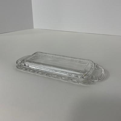-182- GLASSWARE | Century Fostoria Glass Co. | Covered Butter Dish & Compote