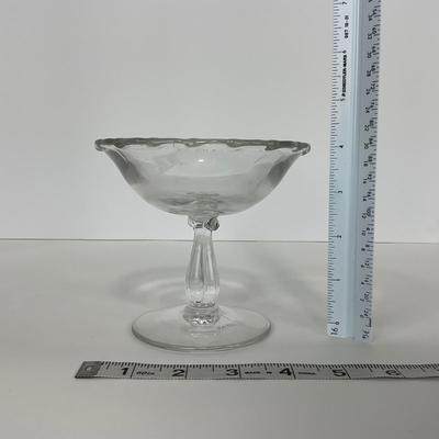 -182- GLASSWARE | Century Fostoria Glass Co. | Covered Butter Dish & Compote