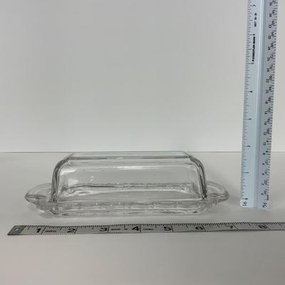 -182- GLASSWARE | Century Fostoria Glass Co. | Covered Butter Dish & Compote