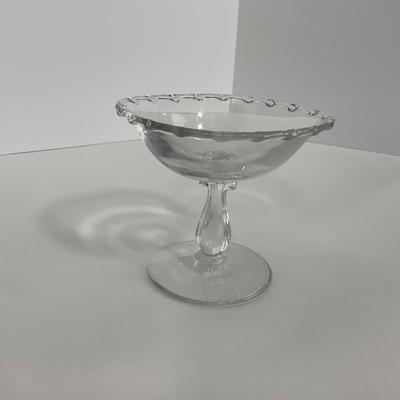 -182- GLASSWARE | Century Fostoria Glass Co. | Covered Butter Dish & Compote