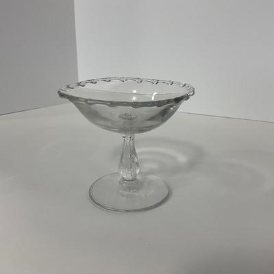 -182- GLASSWARE | Century Fostoria Glass Co. | Covered Butter Dish & Compote