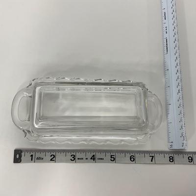 -182- GLASSWARE | Century Fostoria Glass Co. | Covered Butter Dish & Compote