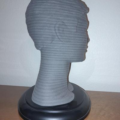 Milton Bradley 3D SCULPTURE The Eternal Woman Challenging Layer Puzzle with vintage straw hats