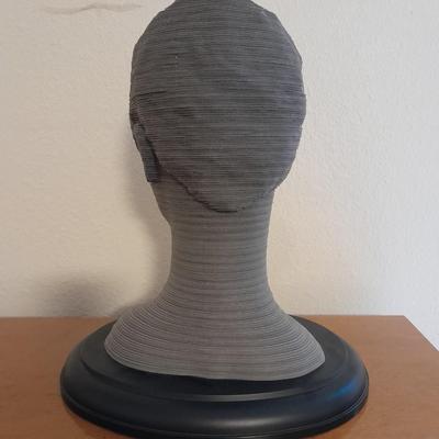 Milton Bradley 3D SCULPTURE The Eternal Woman Challenging Layer Puzzle with vintage straw hats