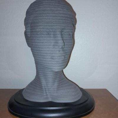 Milton Bradley 3D SCULPTURE The Eternal Woman Challenging Layer Puzzle with vintage straw hats