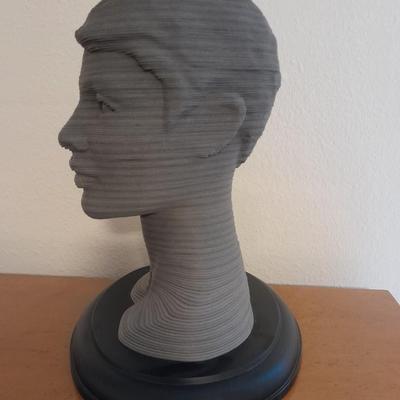 Milton Bradley 3D SCULPTURE The Eternal Woman Challenging Layer Puzzle with vintage straw hats
