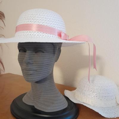Milton Bradley 3D SCULPTURE The Eternal Woman Challenging Layer Puzzle with vintage straw hats