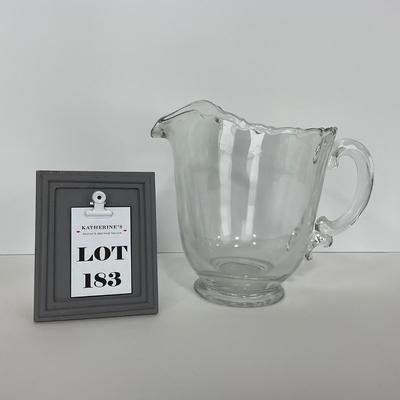 -183- GLASSWARE | Century Fostoria Glass Co. | Pitcher