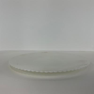 -184- DISHES | White Petalware MacBeth Evans Glass Co. | Large Plates