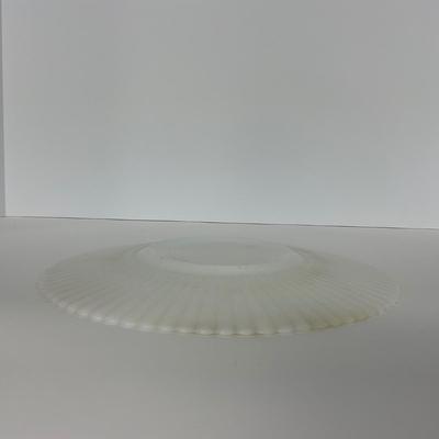-184- DISHES | White Petalware MacBeth Evans Glass Co. | Large Plates
