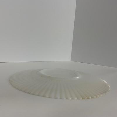 -184- DISHES | White Petalware MacBeth Evans Glass Co. | Large Plates