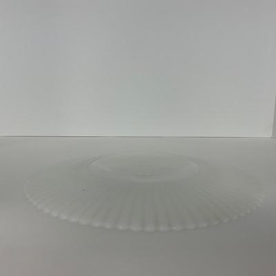-184- DISHES | White Petalware MacBeth Evans Glass Co. | Large Plates