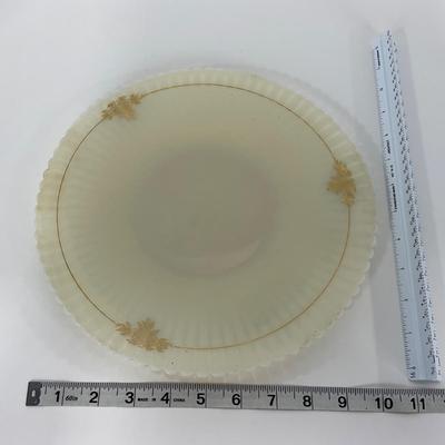 -184- DISHES | White Petalware MacBeth Evans Glass Co. | Large Plates