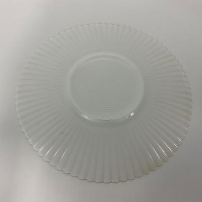-184- DISHES | White Petalware MacBeth Evans Glass Co. | Large Plates