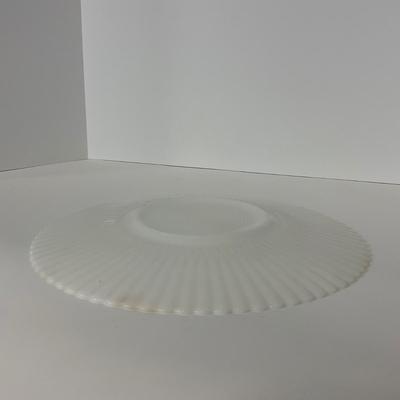 -184- DISHES | White Petalware MacBeth Evans Glass Co. | Large Plates