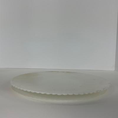 -184- DISHES | White Petalware MacBeth Evans Glass Co. | Large Plates