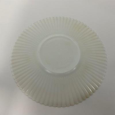 -184- DISHES | White Petalware MacBeth Evans Glass Co. | Large Plates