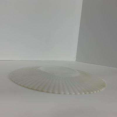 -184- DISHES | White Petalware MacBeth Evans Glass Co. | Large Plates