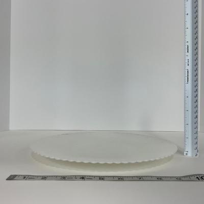 -184- DISHES | White Petalware MacBeth Evans Glass Co. | Large Plates