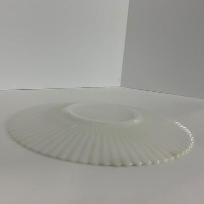 -184- DISHES | White Petalware MacBeth Evans Glass Co. | Large Plates