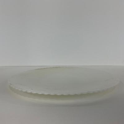 -184- DISHES | White Petalware MacBeth Evans Glass Co. | Large Plates