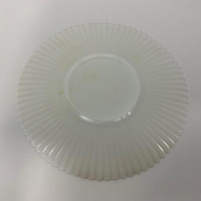 -184- DISHES | White Petalware MacBeth Evans Glass Co. | Large Plates