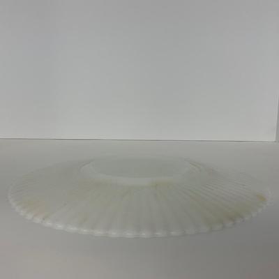 -184- DISHES | White Petalware MacBeth Evans Glass Co. | Large Plates